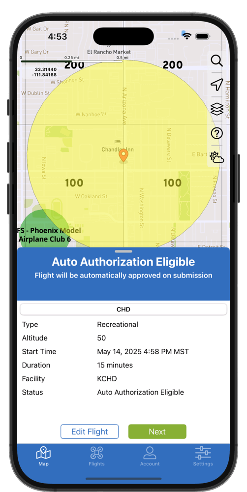 LAANC Screenshot