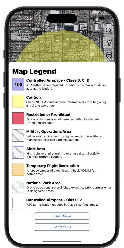 Enhanced Airspace Layers Screenshot