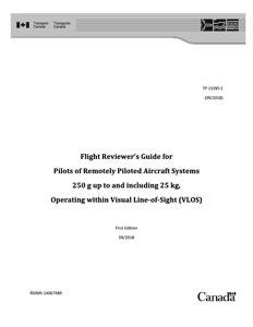 Flight Reviewer's Guide for Pilots of Remotely Piloted Aircraft Systems