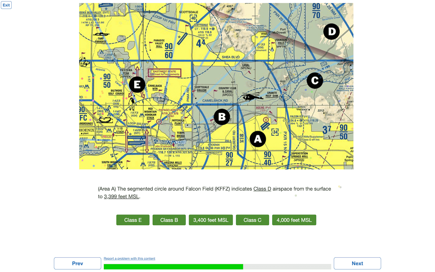 SmartExam Session Screenshot